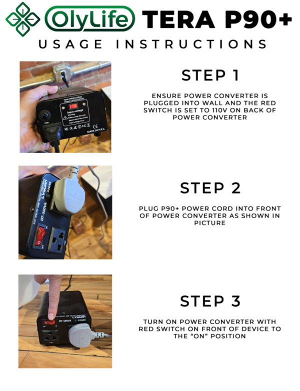 P90+ Usage Instructions