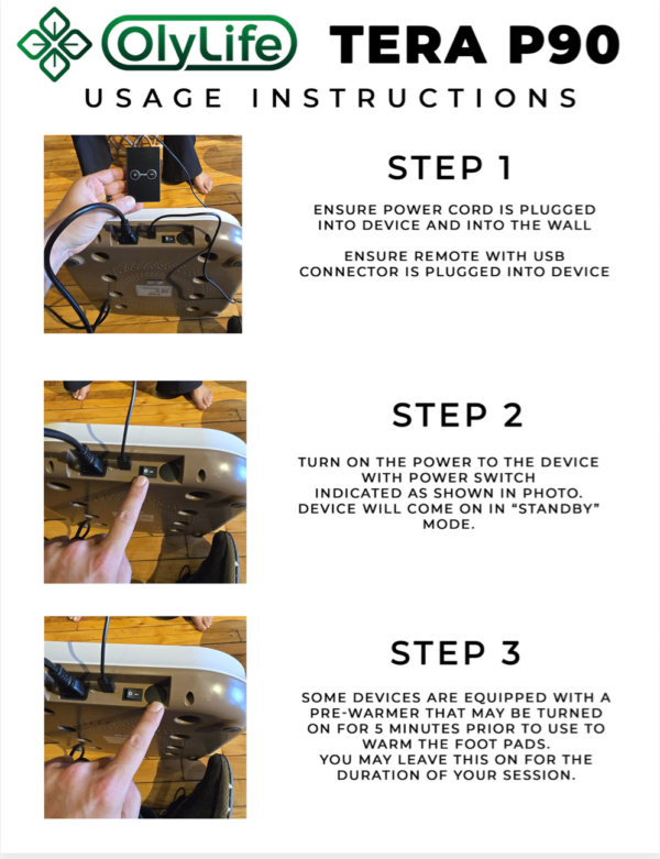 Tera P90 Usage Instructions